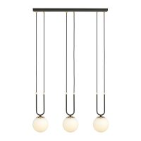3 lamp lange hanglamp zwart en…