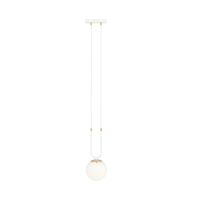 1 lampe blanche avec verre opal…