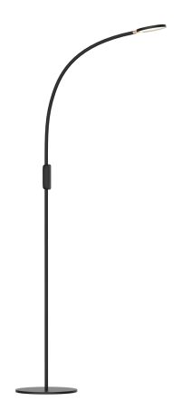 LED Stehleuchte schwarz 130 cm
