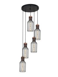 Fantasia 5x nero-rame Ø410 mm