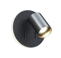 applique nera e acciaio GU10 +…