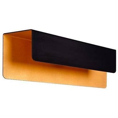 Indigo (Rexel) aplique rectangular 2xG9 negro oro aluminio