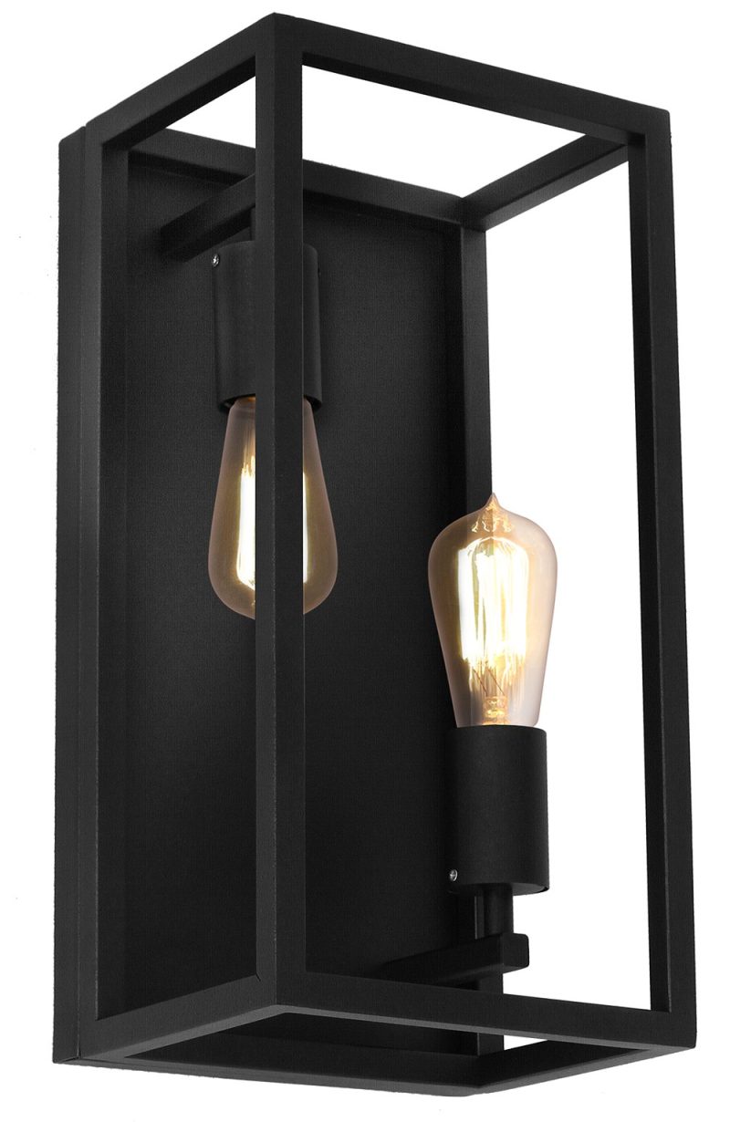 Fantasia Kago Deckenleuchte Stahl schwarz, 2x E27, 400 mm breit
