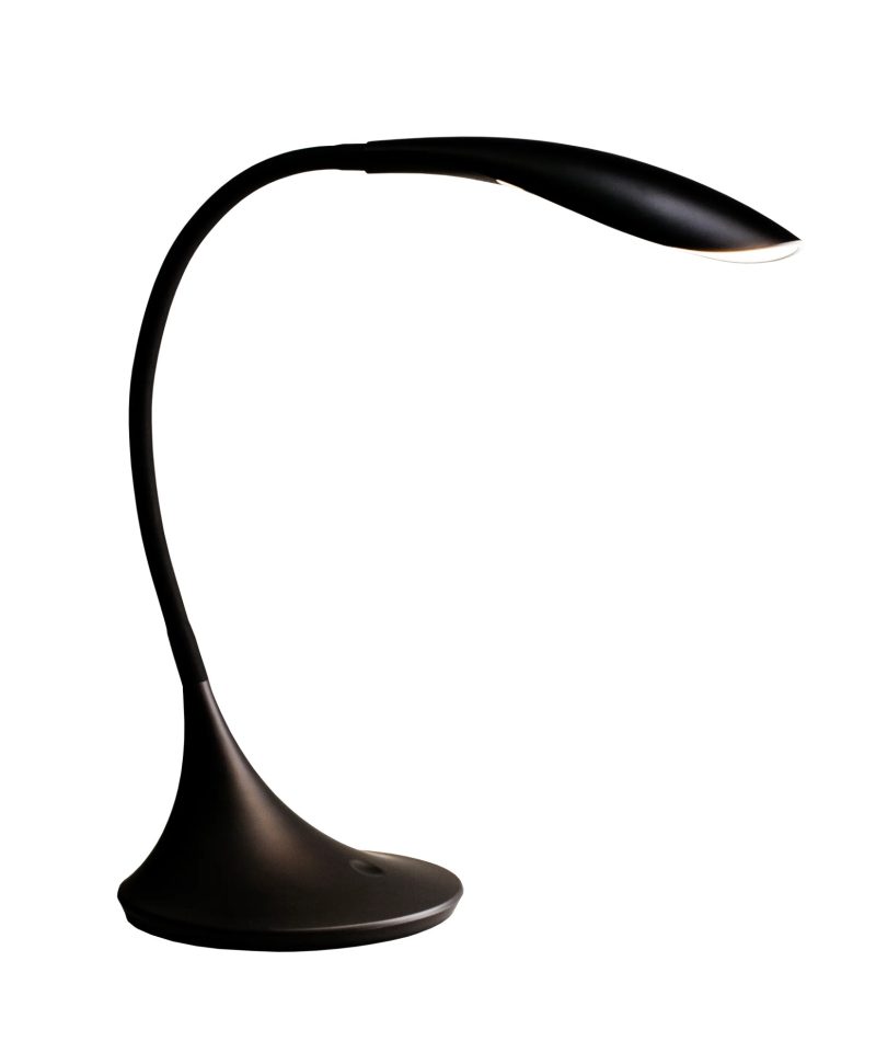 Fantasia Zonic lampada da scrivania LED flessibile nera 4,5W 480 lumen