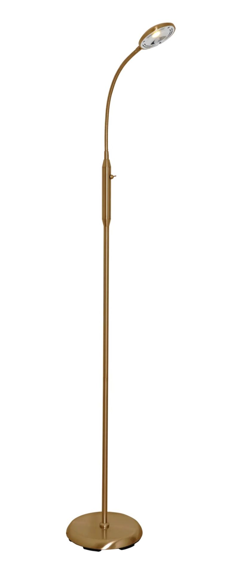 Fantasia Lampada da terra Safrane bronzo, LED 5W braccio flessibile