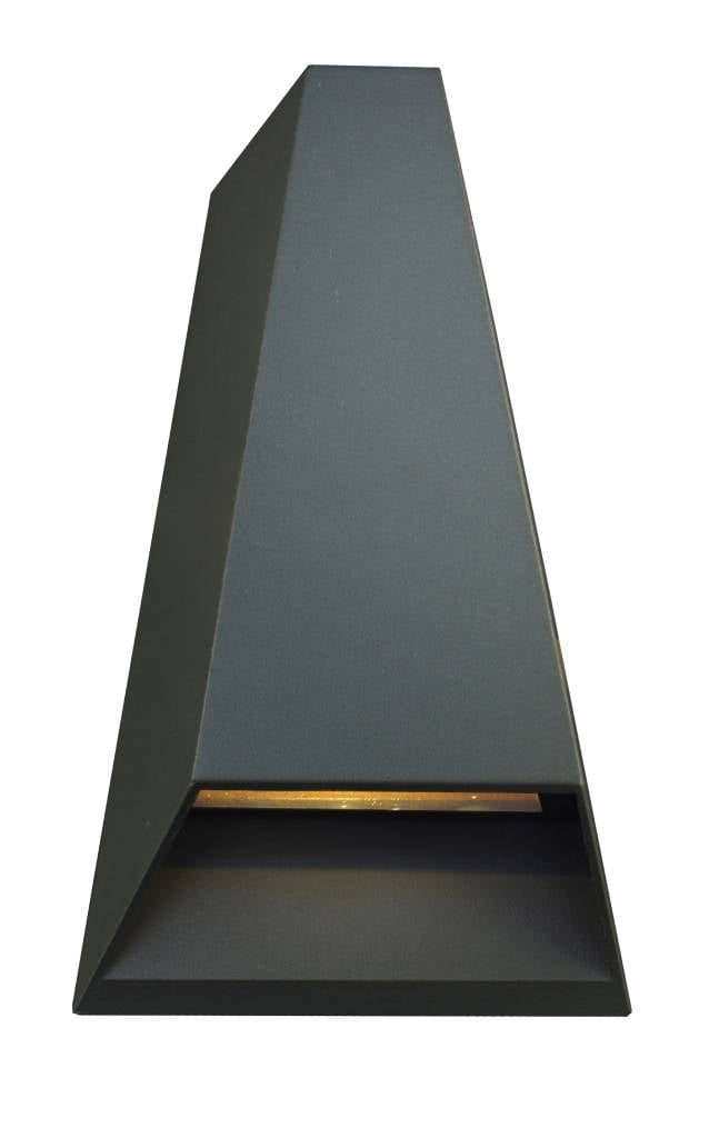 Fantasia Axo lampada parete esterno LED bianca, IP54, 2x3W, 173mm alta