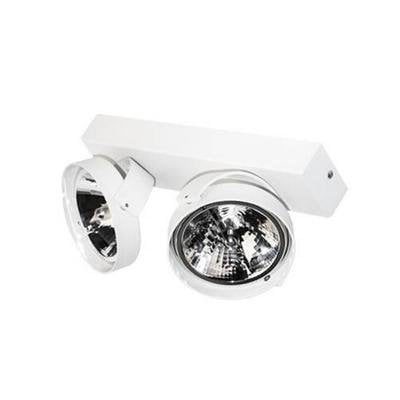 EOS wall/ceiling spot 2x G53 adjustable white 295mm