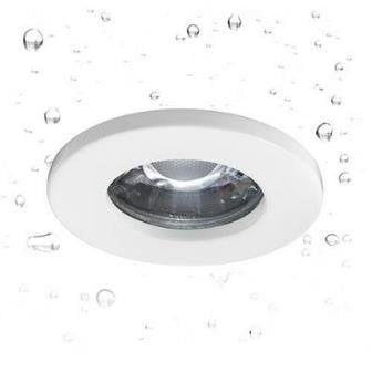 Downlight baño IP65 redondo 82mm GU10 aluminio blanco estanco