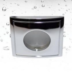 Foco empotrable IP65 cuadrado 82mm blanco para GU10 (sin bombilla)
