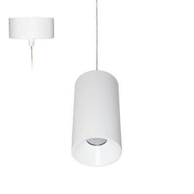 Lampada a sospensione cilindrica LED 11W 3000K nera alluminio pressofuso