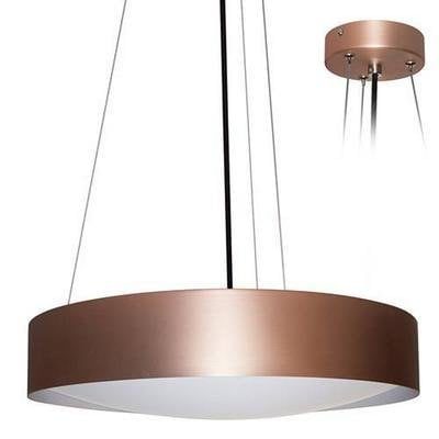 Hanglamp rond LED 366mm wit mat 4000K 30W aluminium