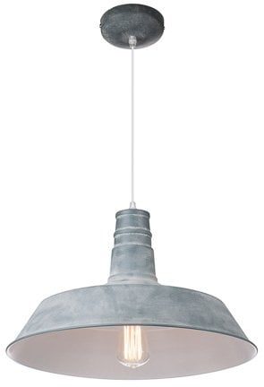 Linea Verdace Lampada a sospensione industriale cemento, Ø45cm E27