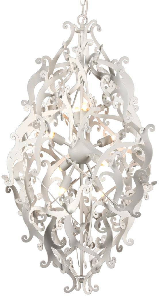 Linea Verdace Mila Design-Pendelleuchte Metall Satinweiß G9x8 89 cm