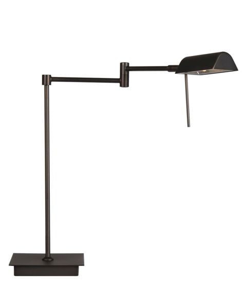 Linea Verdace Mayfair bureaulamp satijn nikkel richtbaar G9 38cm