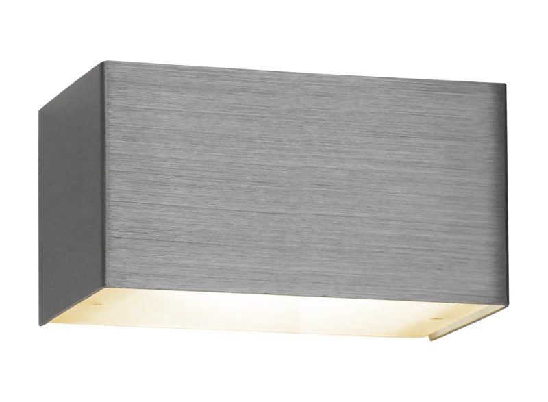 Fantasia Applique Fluo in alluminio spazzolato e vetro, G9 LED dimmerabile