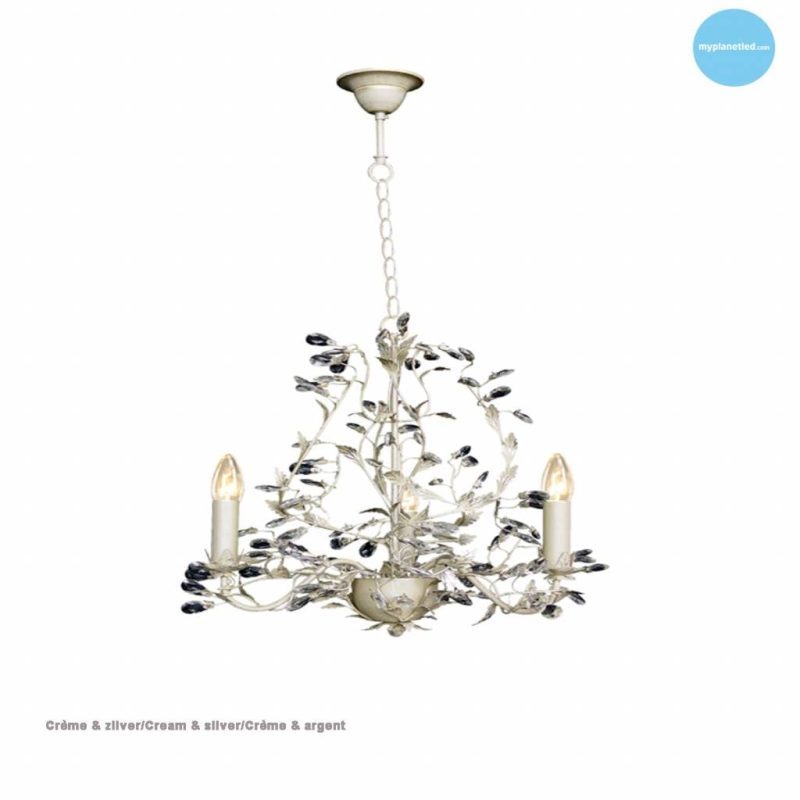 Linea Verdace Michelangelo hanglamp kroonluchter wit mat metaal E14x3