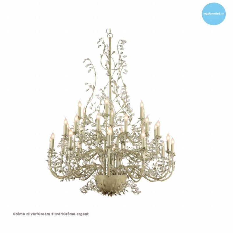 Linea Verdace Michelangelo ovaal hanglamp kroonluchter roest E14x30 120cm