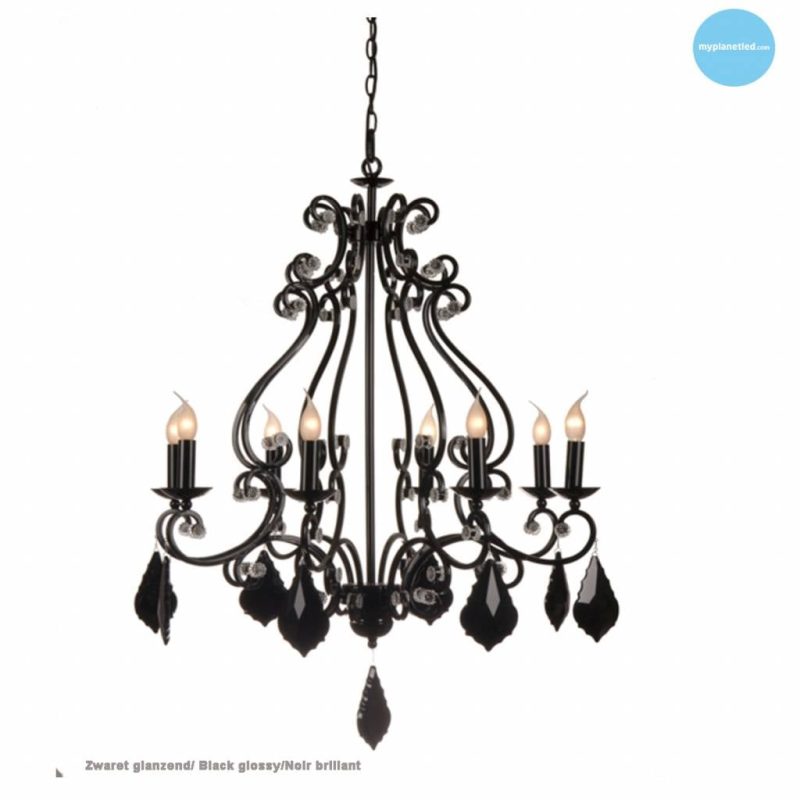 Linea Verdace Barozzi kroonluchter hanglamp wit glanzend E14x8 Ø82cm