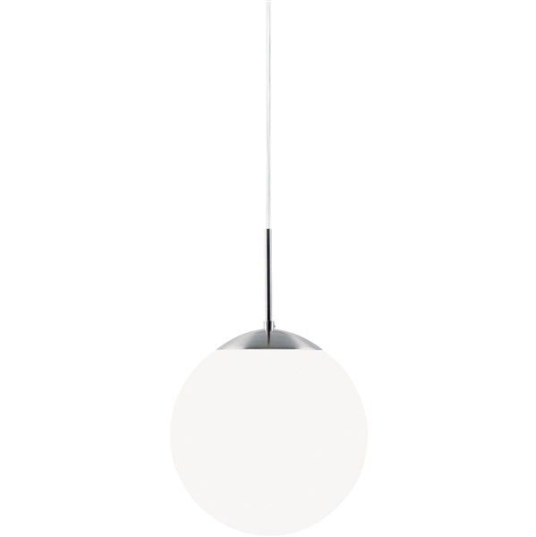 Nordlux Cafe lampada a sospensione sfera vetro 30cm bianco opale