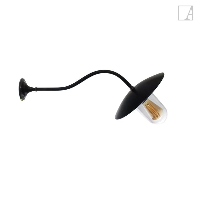Authentage Elebase wandlamp brons, buiten, 45°, E27