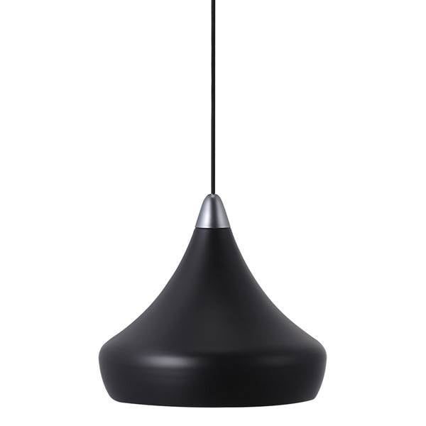 Fascino lampada a sospensione nera metallo E27 conica diametro 300mm
