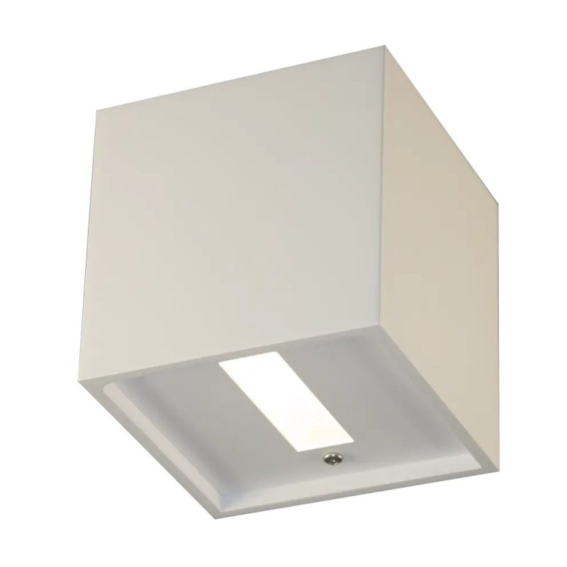 Fantasia Nemo LED Wandleuchte up-down quadratisch sandweiß 102mm