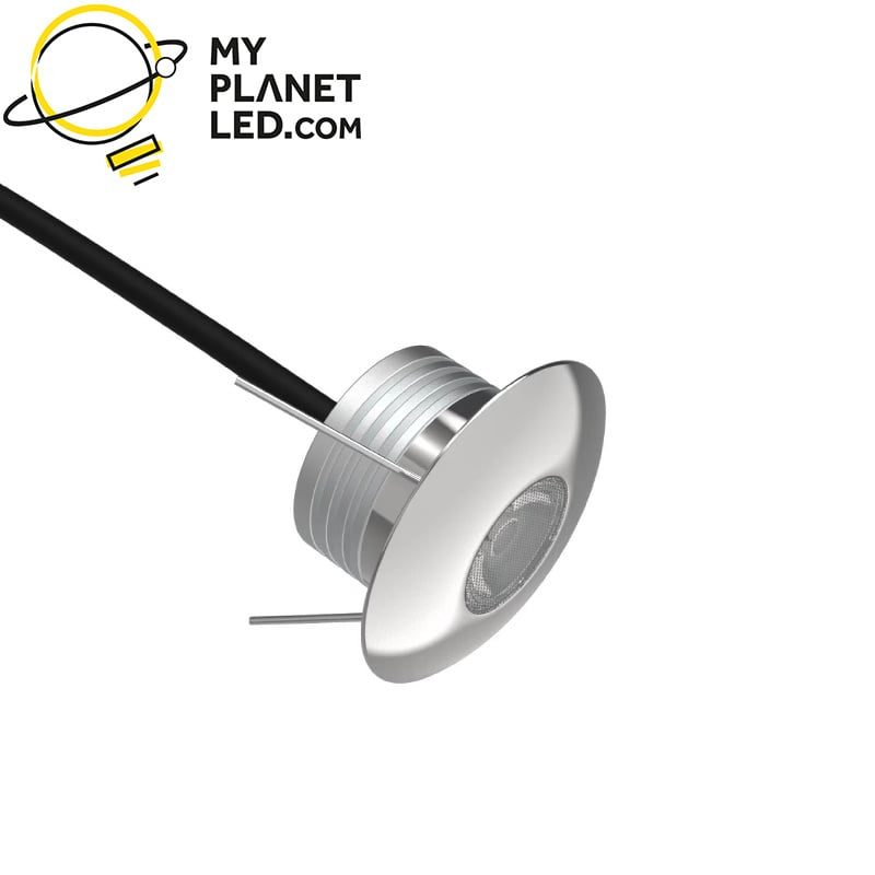 Foco empotrable mini 42mm IP67 regulable 1W aluminio