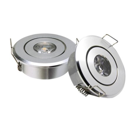 Faretto per mobile LED 3W orientabile, bianco, nero o grigio alluminio