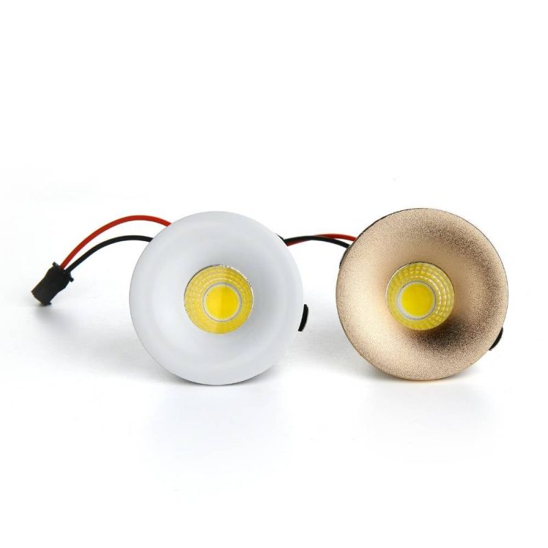 Activa mini faretto LED da incasso 48 mm dimmerabile 3W bianco/nero/oro