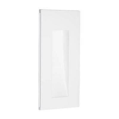 Wall light plaster LED rectangular 245mm, 1W warm white