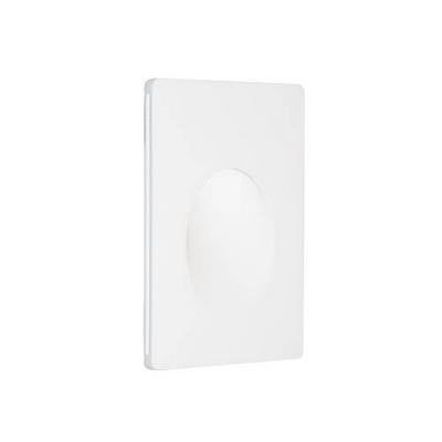 Wall light plaster LED rectangular 180mm high, 1W