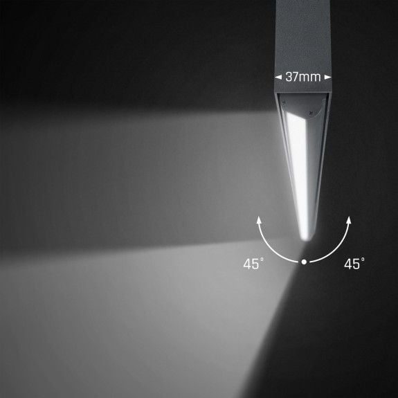 Spectrum LED Allday Asymetric LED pendel 54W 1145mm wit of zwart