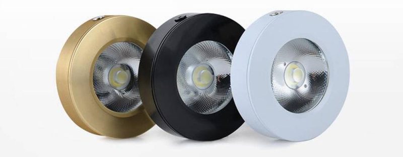 Faretto LED sottopensile, altezza bassa, 5W o 7W, nero/bianco/oro