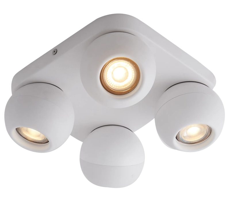 Fantasia Triton ceiling spotlight 4-light GU10 white square (excl. lamps)