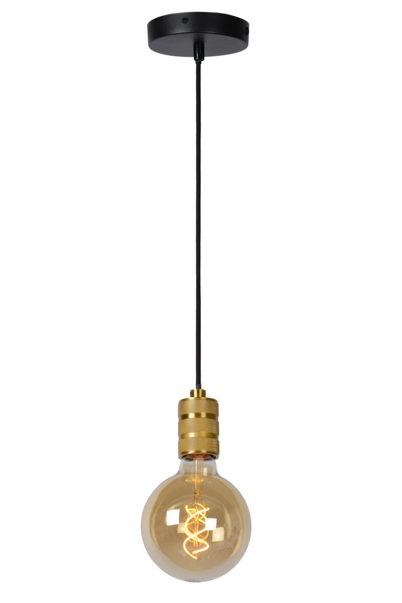 LUCIDE JOVA - Lampada a Sospensione - Ø 12 cm - 1xE27 - Oro Opaco / Ottone