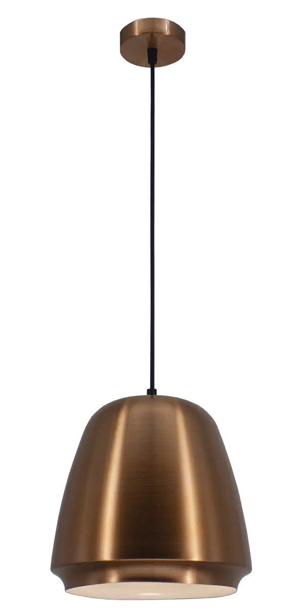 Fantasia Lampada a sospensione Boban rame/bianco, Ø25 cm, attacco E27