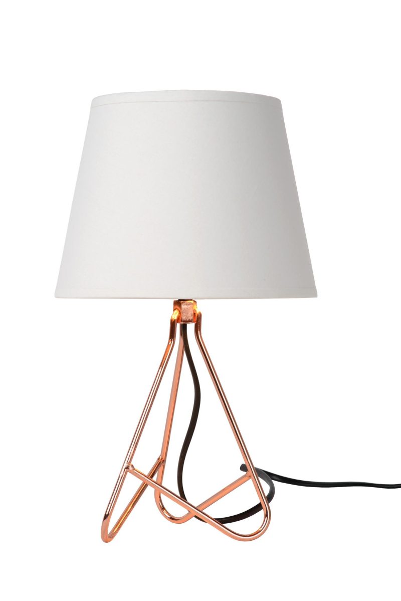 LUCIDE GITTA - Table Lamp - Ø 17 cm - 1xE14 - Copper
