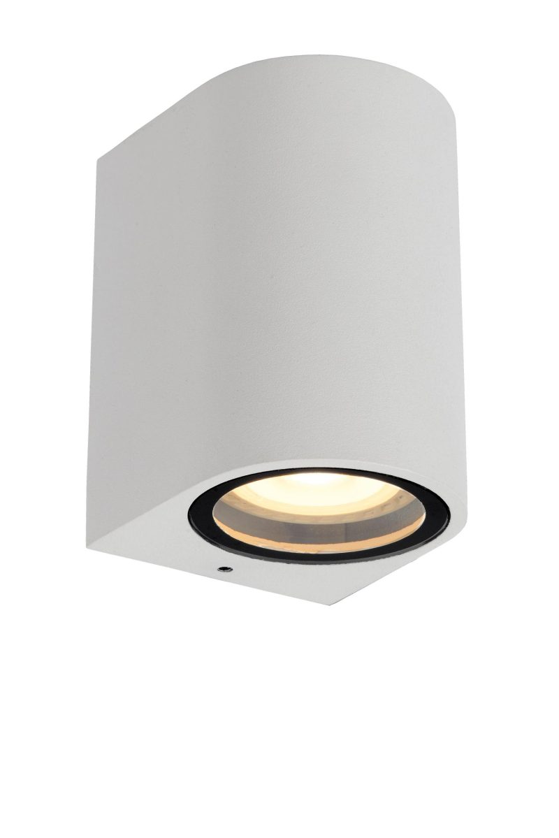 LUCIDE ZARO - Wandspot Buiten - 1xGU10 - IP44 - Wit