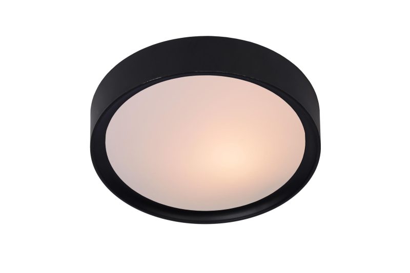 LUCIDE LEX - Ceiling Light - Ø 25 cm - 1xE27 - Black