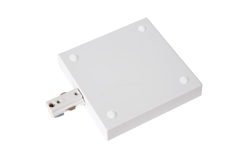 LUCIDE TRACK Startvoeding - Système de Rail 1-Phase / Éclairage sur Rail - Simple/Doublé - Blanc (Extension)