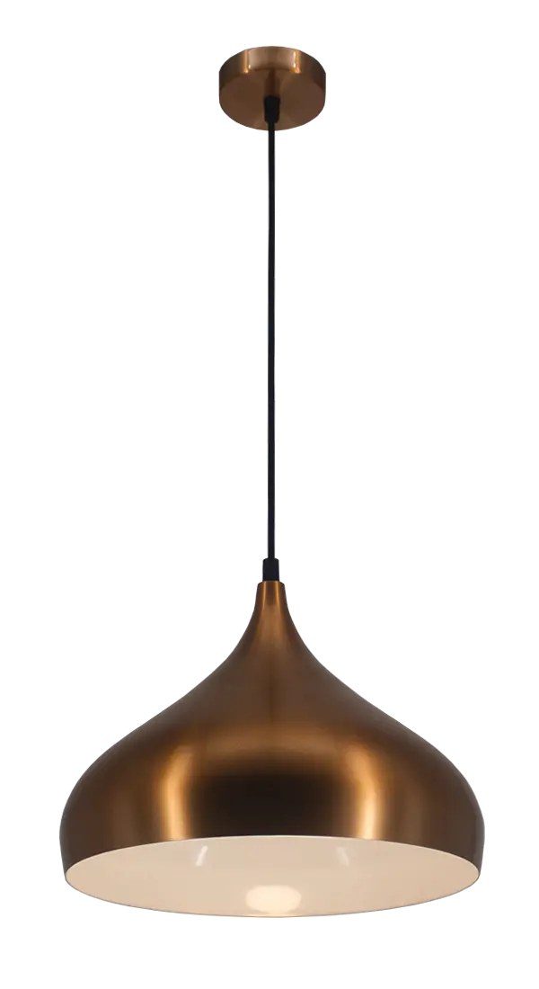 Fantasia Ronin lampada a sospensione forma goccia rame Ø42 cm, altezza regolabile, E27