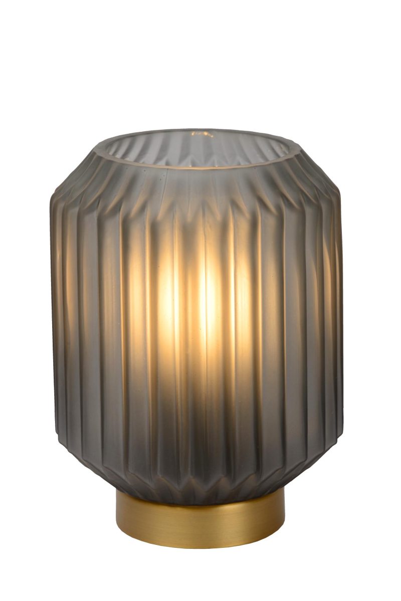 LUCIDE SUENO - Lampe de Table - Ø 13 cm - 1xE14 - Gris Mat