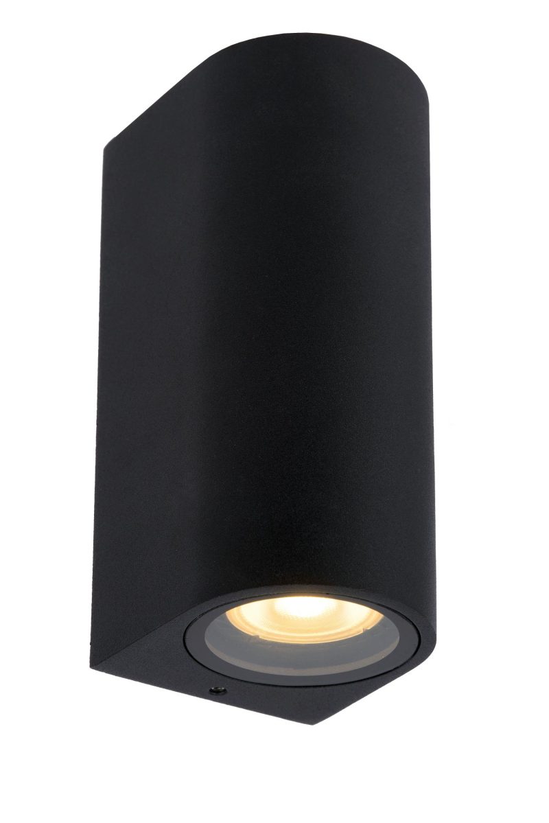 LUCIDE ZARO - Applique Esterno - 2xGU10 - IP44 - Nero