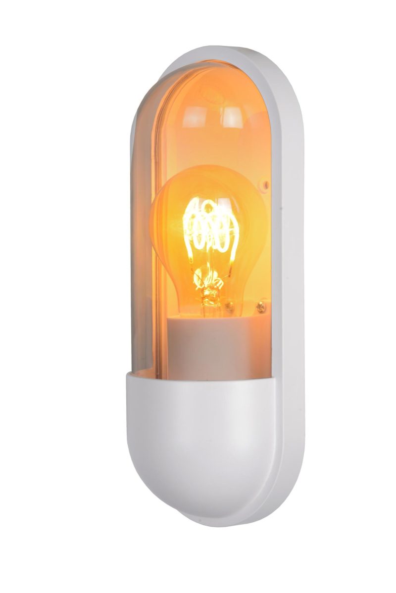 LUCIDE CAPSULE - Applique Esterno - 1xE27 - IP54 - Bianco