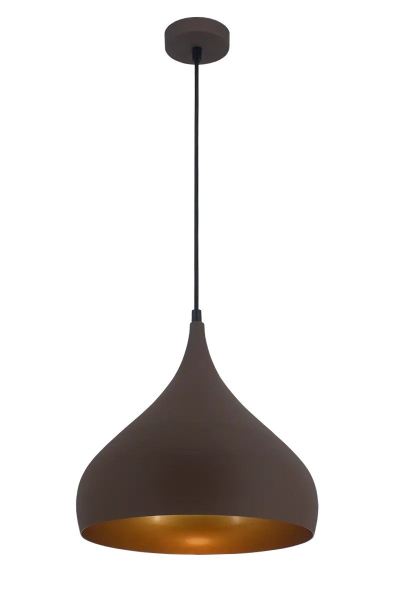 Fantasia Ronin lampada a sospensione a goccia marrone caffè Ø32 cm