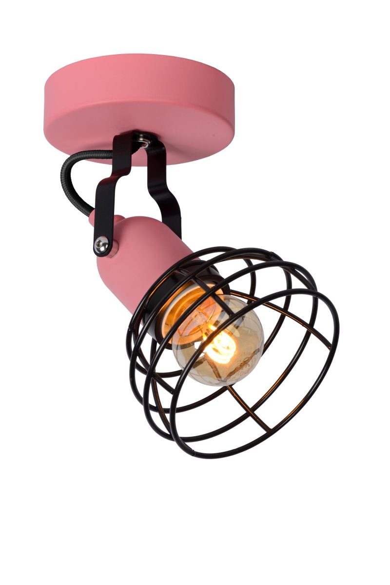 LUCIDE POLA - Plafondspot Kinderkamer - 1xE27 - Roze