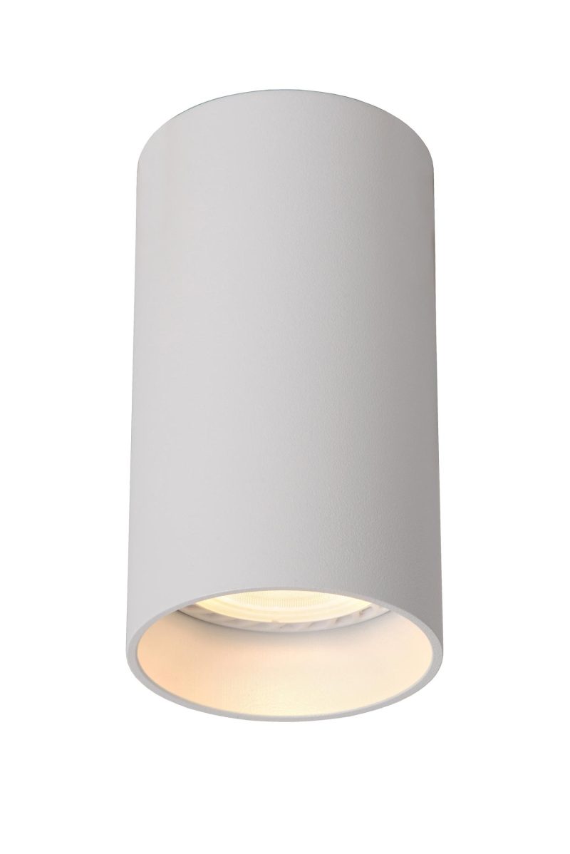 LUCIDE DELTO - Deckenstrahler - Ø 5,5 cm - LED Dim to Warm - GU10 - 1x5W 2200K/3000K - Weiß