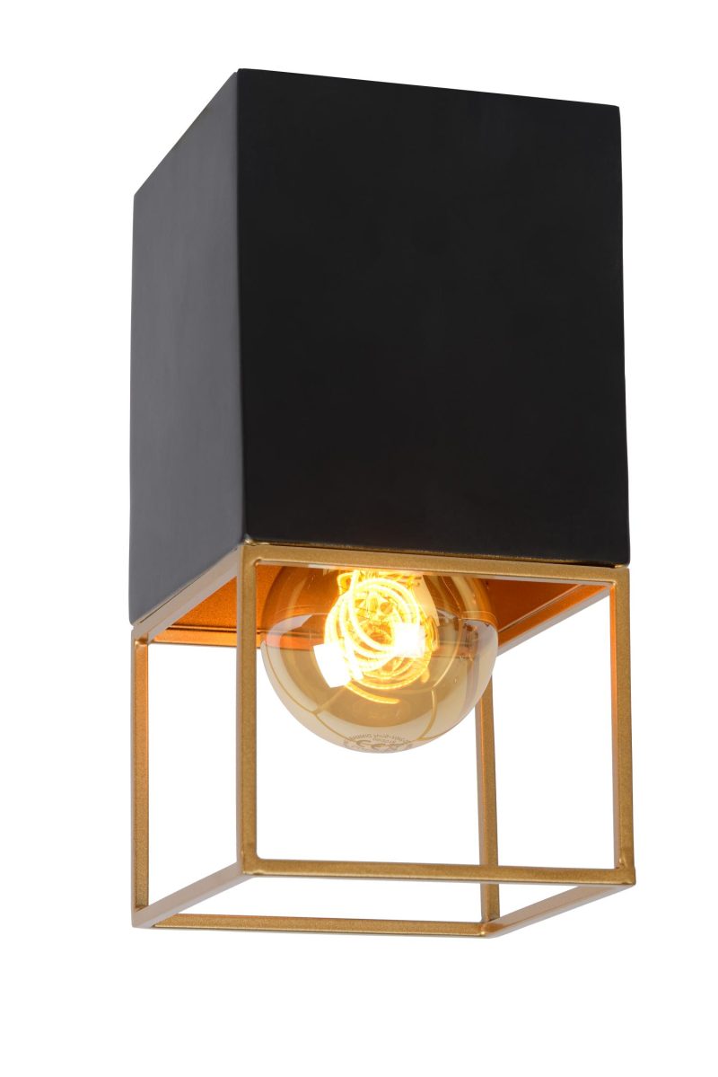 LUCIDE RIXT - Ceiling Light - 1xE27 - Black