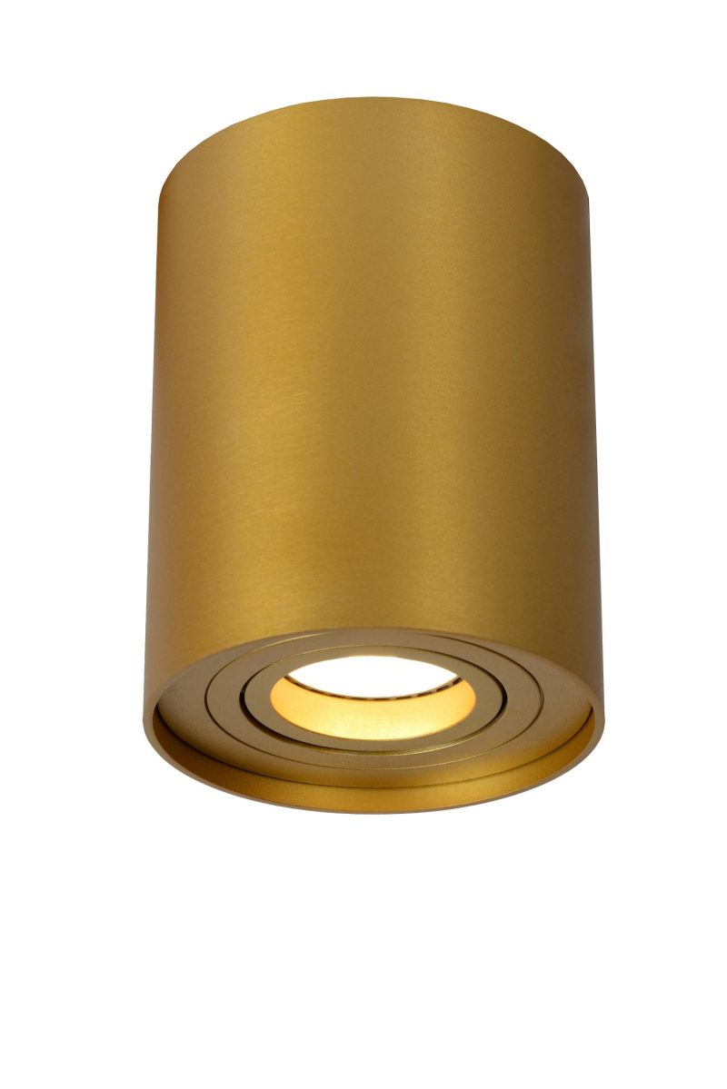LUCIDE TUBE - Deckenstrahler - Ø 9,6 cm - 1xGU10 - Matt Gold / Messing
