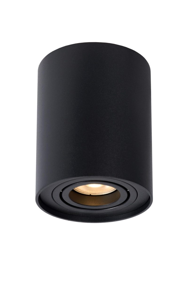 LUCIDE TUBE - Faretto da Soffitto - Ø 9,6 cm - 1xGU10 - Nero